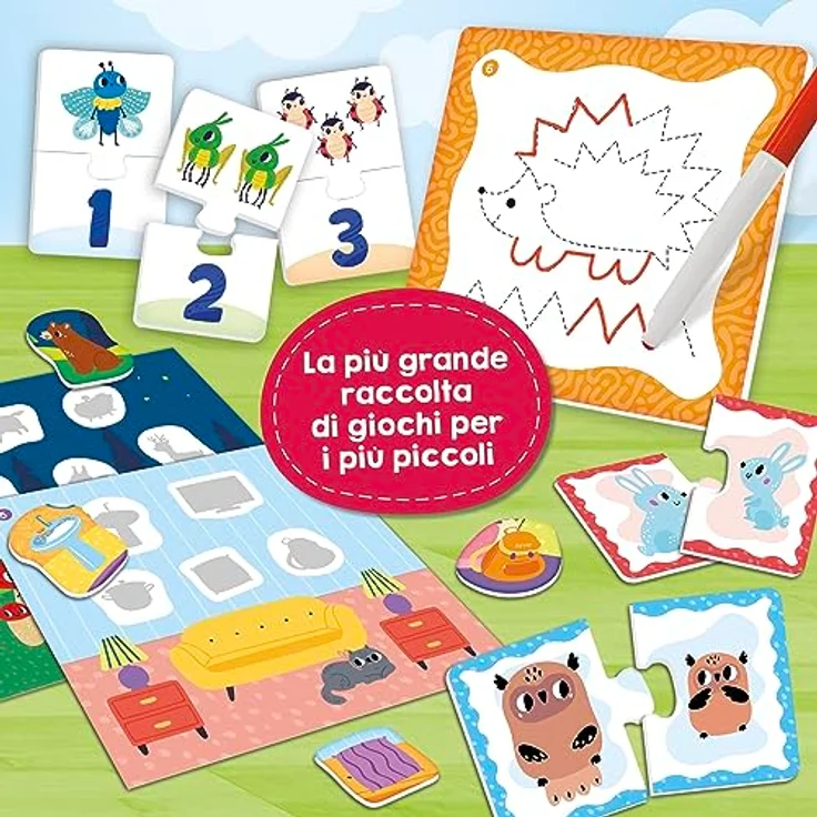Lisciani Carotina Baby, Bildendes Brettspiel für Kinder ab 2 Jahren mit lehrreichen Aktivitäten – Bild 4