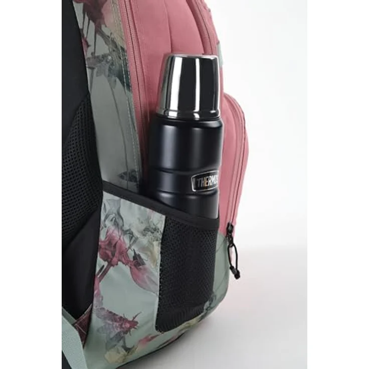 Nitro Chase Rucksack, Schulrucksack mit Organizer und gepolsterter 17 Zoll Laptopfach, schwarz – Bild 5
