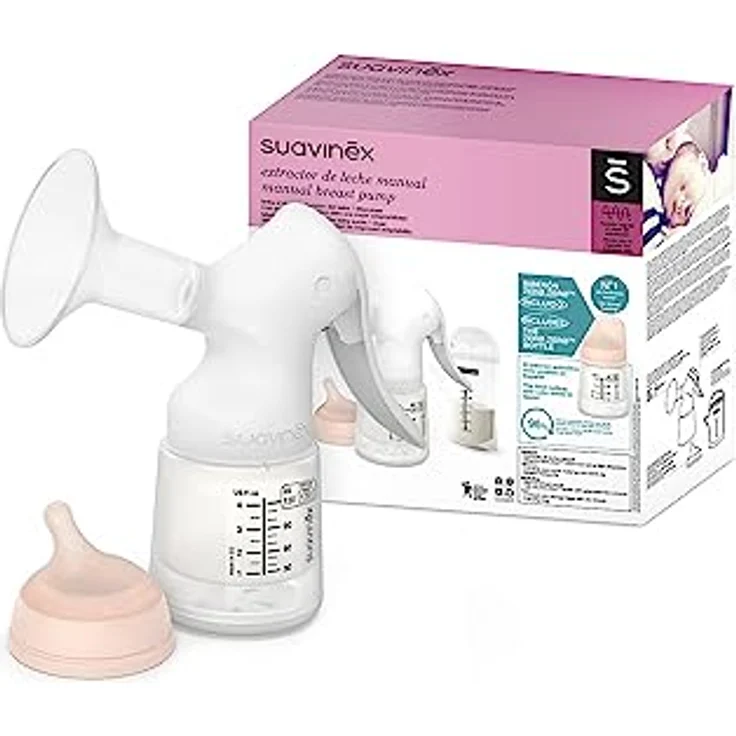 Suavinex Extractor De Leche Manual, Milchpumpe für mühelose und effektive Milchabnahme – Bild 2