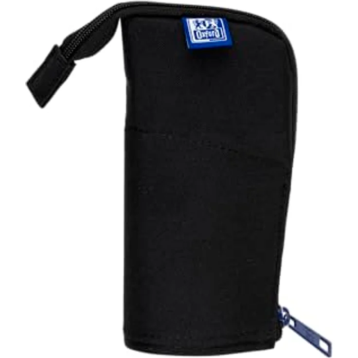 Oxford Federmäppchen Stand-Up Stiftehalter, schwarz, recyceltes Material, extra viel Platz – Bild 1