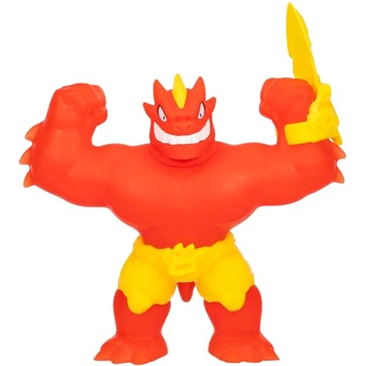 Heroes of Goo Jit Zu Meteor Madness Blazagon-Actionfigur, dehnbar mit knirschender Schleimfüllung und Meteor-Kampfhandschuh, bis auf das Dreifache der Größe dehnbar – Bild 1
