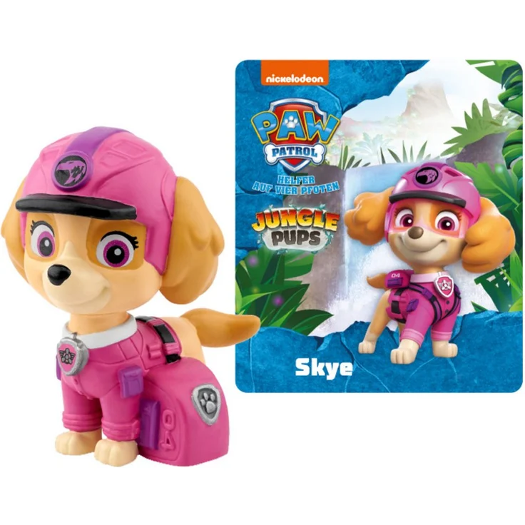 tonies Hörspielfigur Paw Patrol - Jungle Pups Skye, mit 4 spannenden Abenteuergeschichten, 45 Minuten Spielzeit – Bild 1