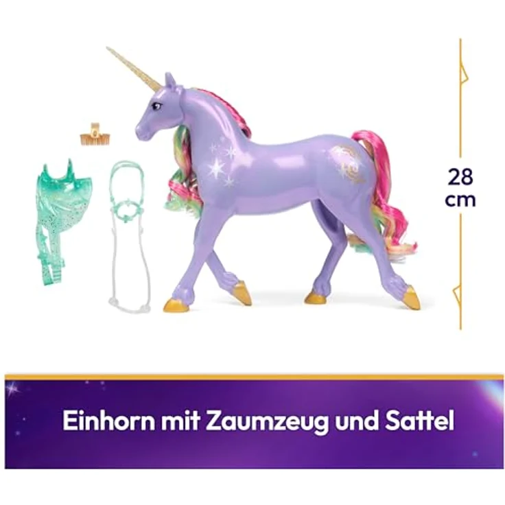 Amigo Spiel Freizeit GmbH Unicorn Academy Fashion Unicorn Wildstar, 28 cm Sammelfigur mit metallischen Light-Magic-Markierungen und abnehmbarem Zubehör – Bild 2