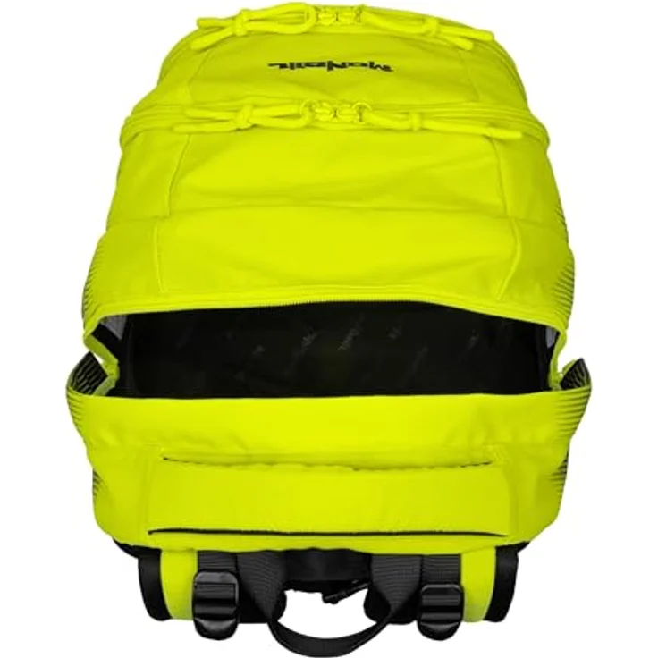 McNeill Schulrucksack MILO, gepolsterte Rückriemen, Air-Flow Rückensystem, Gelb-schwarz – Bild 4