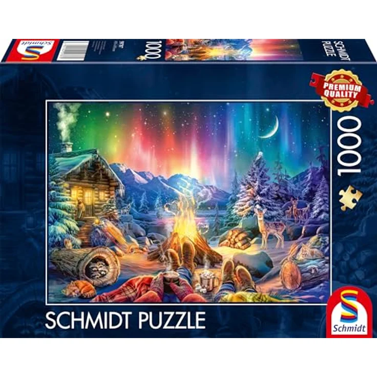 Schmidt Spiele 59787 Lagerfeuerromantik unterm Sternenhimmel, 1000 Teile Puzzle, Mehrfarbig – Bild 1