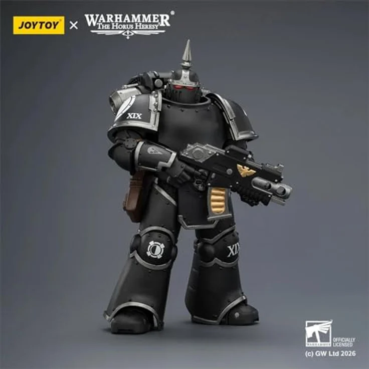 Joy Toy Warhammer Raven Guard MK III Tactical Legionary, detailreiche Sammelfigur mit Bolter und Bolzenpistole, 12 cm hoch, voll beweglich – Bild 7