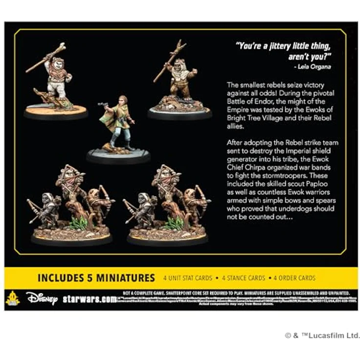 Atomic Mass Games Star Wars Shatterpoint - Squad-Pack "Ee Chee Wa Maa!" mit Ewoks, Skirmish-Miniaturenspiel (Deutsch) – Bild 2