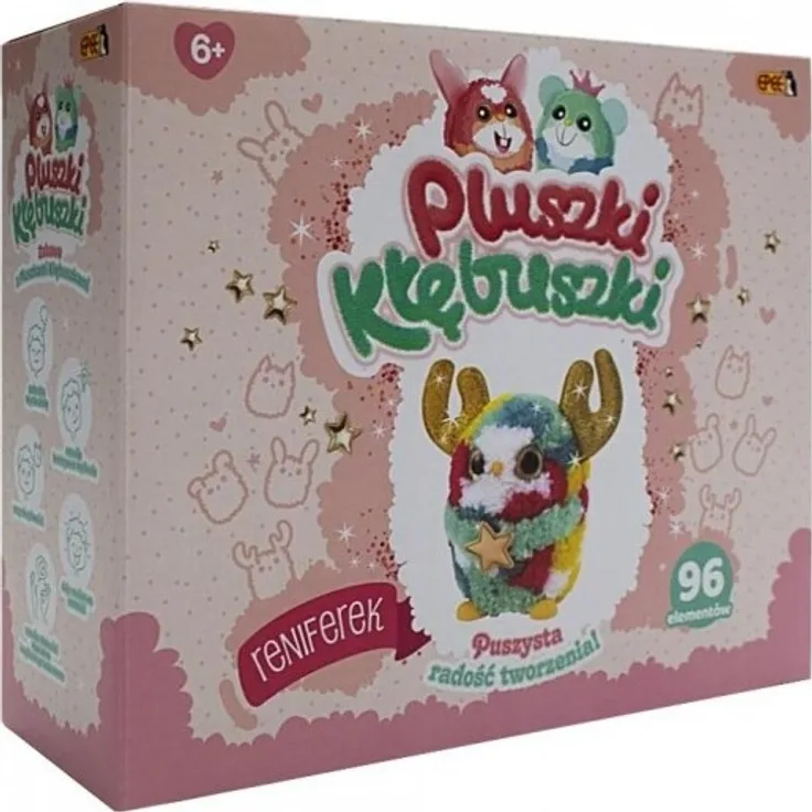 Epee EP Plush-Kbuszki 96 Rentierelemente 8591945093131, Plüsch-Kłębuszki zum Selbermachen, bunt