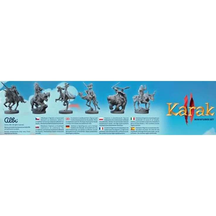 albi ALBI 87931 Karak 2 - Set von 6 detailierten Miniaturen mit farbigen Basisscheiben – Bild 4