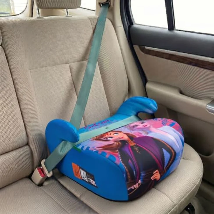 Sarcia.eu Kindersitzerhöhung Disney Die Eiskönigin, Sitzerhöhung fürs Auto für Kinder, 22-36 kg, 125-150 cm, ergonomisches Design mit abnehmbarem Bezug – Bild 4