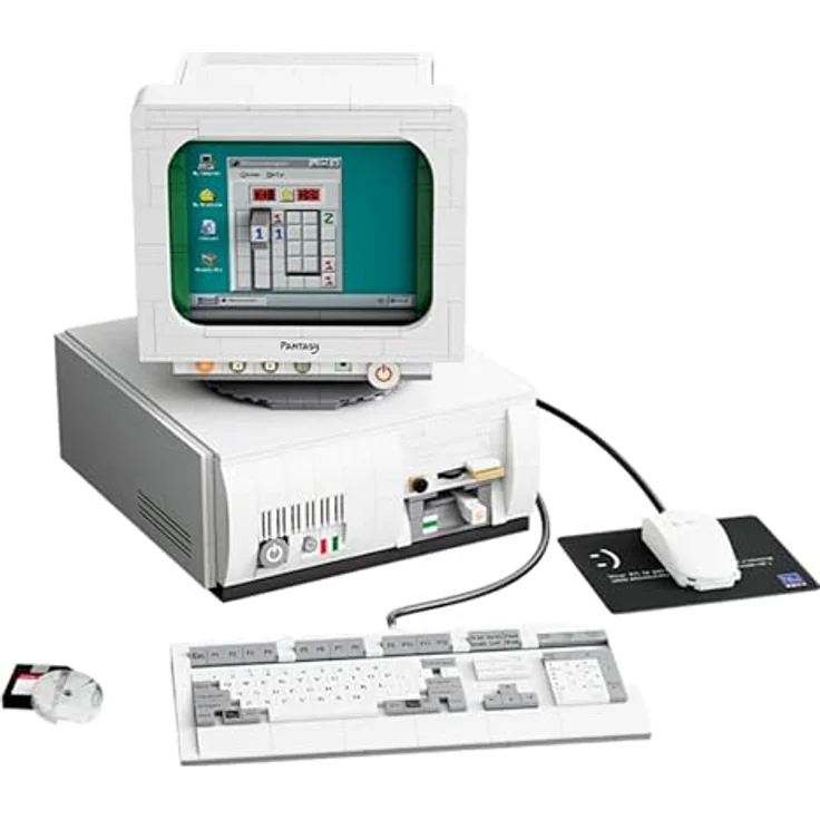 Pantasy Joyside Series Retro Computer, Bauset mit 1634 Teilen im nostalgischen Design für Technikliebhaber – Bild 1