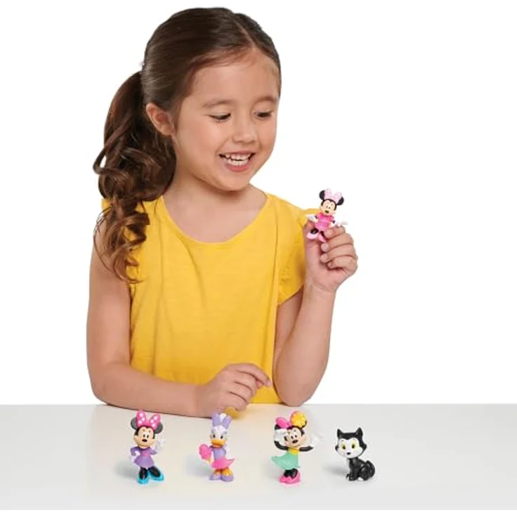 Just Play Disney Junior Minnie Mouse Minifiguren 5er-Pack, 5 Figuren von Minnie Mouse und Daisy Duck, 4,3-6,9 cm, ab 3 Jahren – Bild 2
