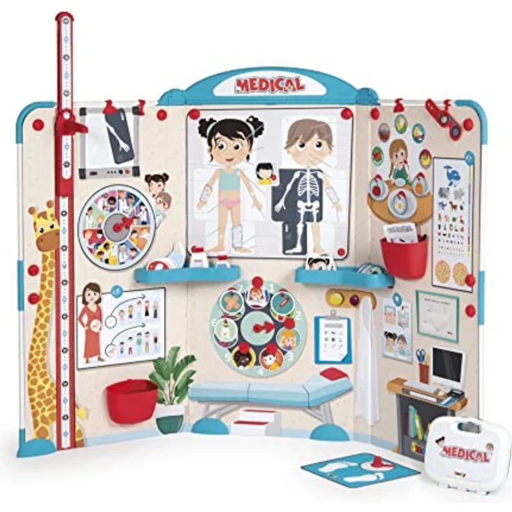 Smoby - Kinderarztpraxis - Faltbare Praxis für Kinder, Vorschul-Rollenspiel, große Klappbare-Kinderpraxis, für Kinder ab 3 Jahren – Bild 1