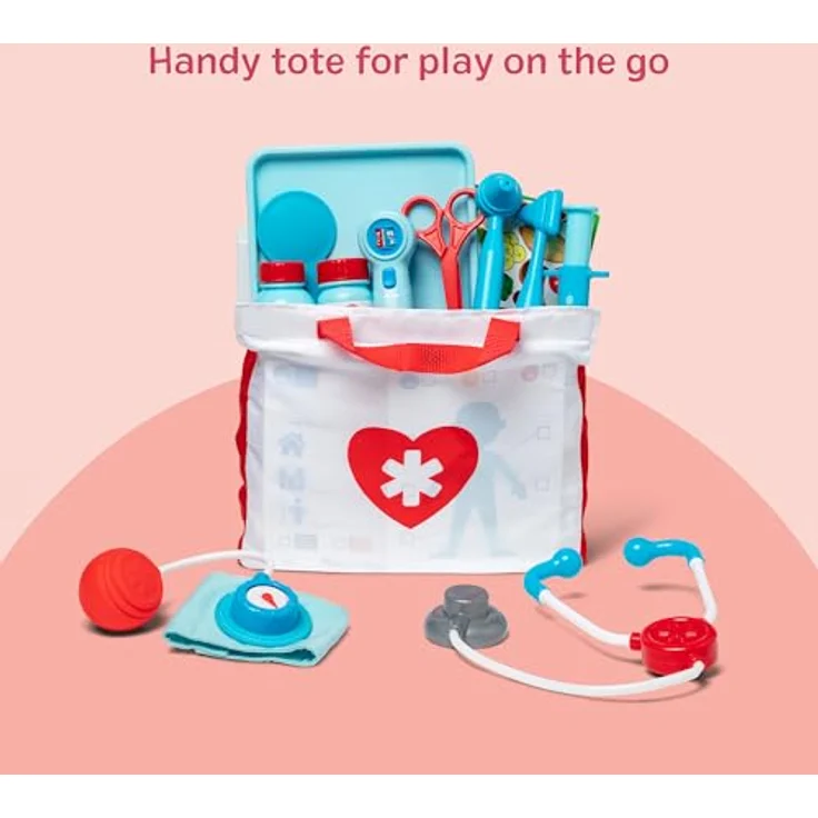 Melissa & Doug Gute Besserung Arzt-Spielset | Holzspielzeug | Rollenspielzeug | Montessori | Spielset | 3+ | Geschenk für Jungen oder Mädchen – Bild 8