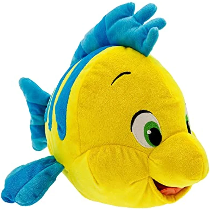 Disney Store Fabius Kuscheltier, mittel, 34,5 cm, mit gestickten Details und schimmernder Oberfläche, geeignet ab 0 Jahren, aus Arielle, die Meerjungfrau – Bild 1