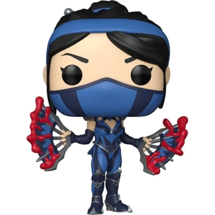 Funko Pop! Games: Mortal Kombat - Kitana #1074, Vinyl-Figur, ca. 9 cm groß, in Fensterbox – Bild 2