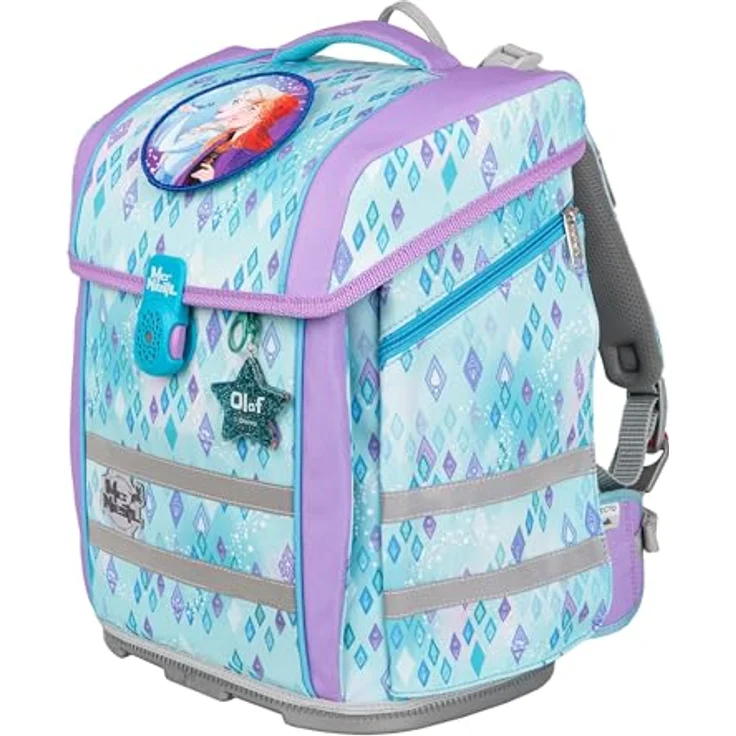 McNeill PERFECTO Schulranzen-Set, Disney Frozen, 5-teilig, ergonomisch mit ClickFlex-Rückensystem und Reflektoren, 22 l, 1.250 g – Bild 3