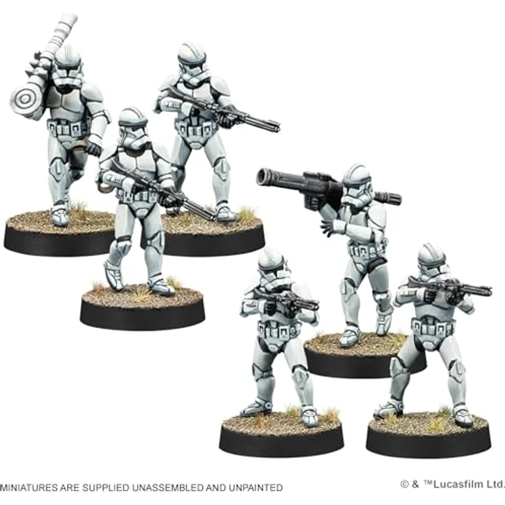 Atomic Mass Games Star Wars Legion Clone Trooper Markemen, Klontruppen-Scharfschützen-Miniaturen Set mit 11 Figuren und DC-15 Blastergewehr – Bild 4