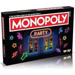 Winning Moves Monopoly Party, Brettspiel für 2-6 Spieler ab 16 Jahren, inklusive 8 Metall-Token und einzigartigem Party-Spielbrett