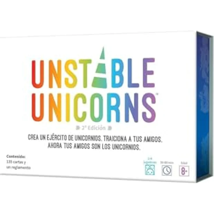 TeeTurtle Unstabiles Netz - Brettspiel Unstable Einhörner, Pegi 8, spanische Sprache – Bild 1