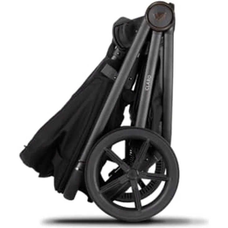 Venicci 2in1 Kombi-Kinderwagen Claro bis 22 kg - Noir, mit Babywanne, Sportsitz, Teleskopschieber, Liegeposition, Regenschutz, Beindecke & Wickeltasche inkl. Gratis Mobilitätsgarantie – Bild 8