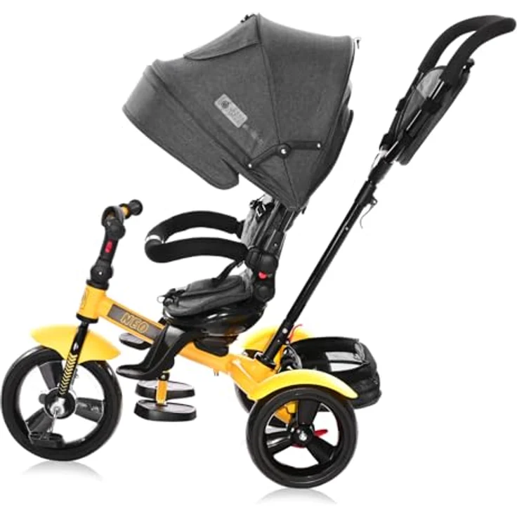 Lorelli Dreirad Tricycle Neo 4 in 1, EVA-Reifen, Schiebestange, Sitz drehbar, verstellbar – Bild 3