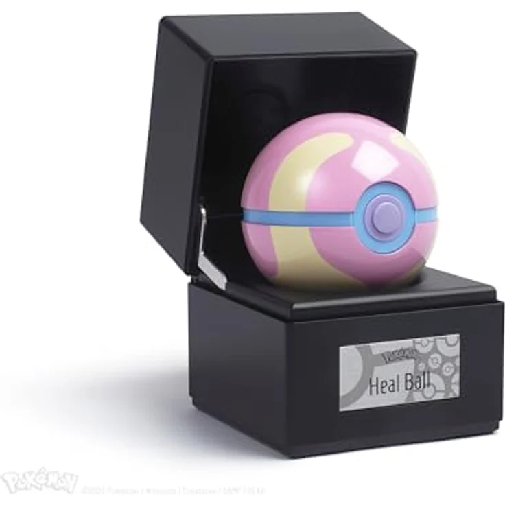 Nintendo Pokémon: Die-Cast Collectible Heal Ball Replica mit Berührungs- und Näherungssensorik, 8 cm Durchmesser, edles Etui mit konfigurierbaren Lichteffekten – Bild 2