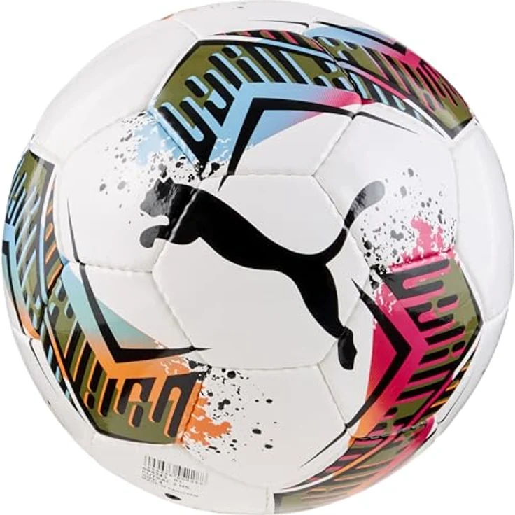 PUMA Futsal 2 HS Fußball Unisex, Handgenäht, strapazierfähig, 32 Präzisionspanels, White/Garnet/Rose Dusty/Aqua/Pink/Blue – Bild 2