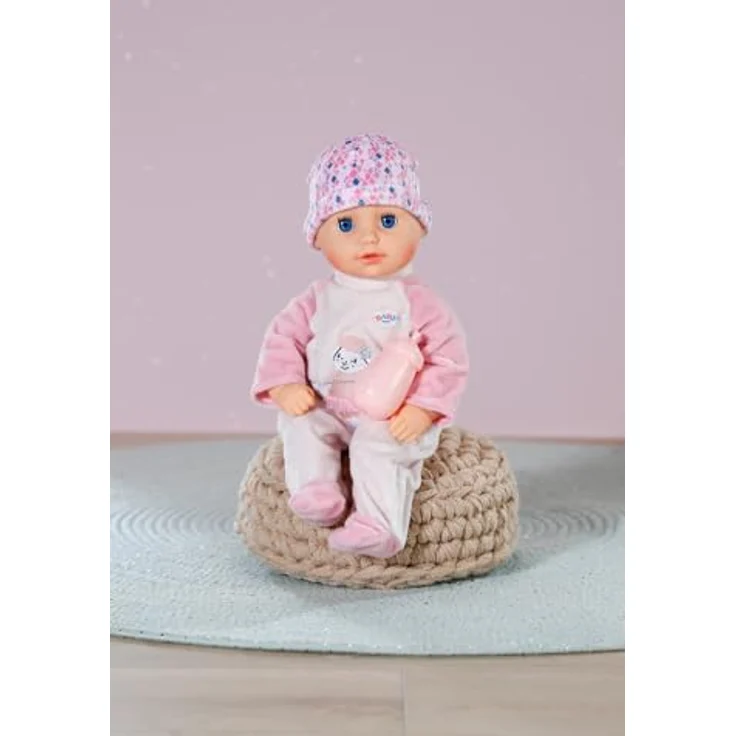 Baby Born Babypuppe Anna Rosé, 36 cm mit weichem Stoffkörper und Schlafaugen, inkl. Strampler und Mütze – Bild 3