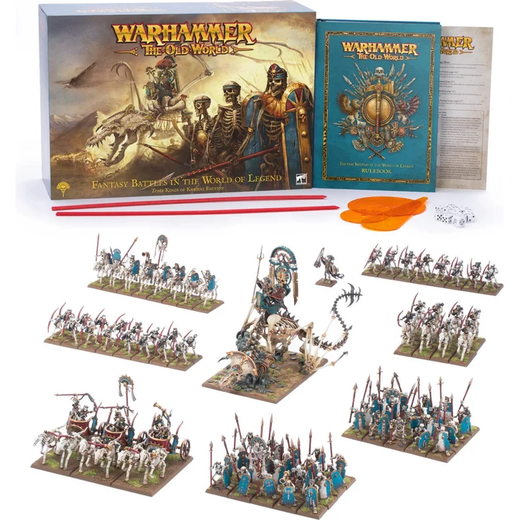 Games Workshop Warhammer The Old World Fantasy Battles: Tomb Kings of Khemri Edition, Tabletop-Spiel mit 93 mehrteiligen Miniaturen und 352-seitigem Regelbuch