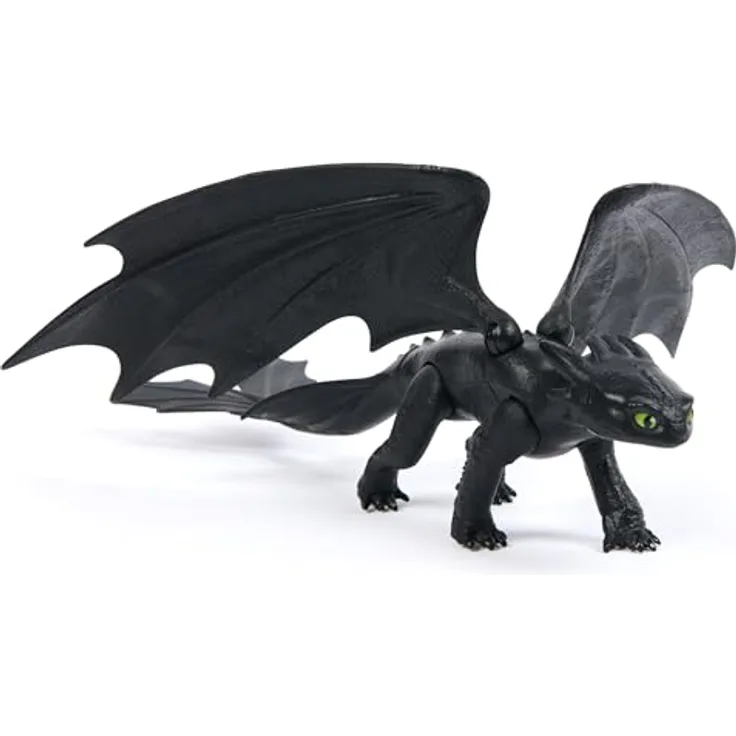 Dreamworks Dragons, Chimuelo Action-Figur, 30,5 cm große Drachen-Sammelfigur mit beweglichen Flügeln und Beinen, Spielzeug für Kinder ab 4 Jahren