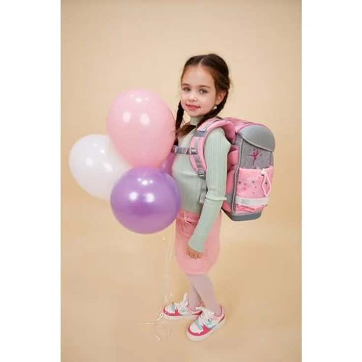 Belmil Classy Schulranzen Set 4-teilig, ergonomisch, leicht (930-990 g), wasserdicht, Ballet Light Pink 2025 – Bild 2