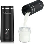 Baby Brezza SuperFast Portable Warmer, Tragbarer Muttermilch- & Wasserwärmer mit 4 Temperaturstufen, USB-C, gleichmäßige Erwärmung durch Sensor-Technologie, Edelstahl