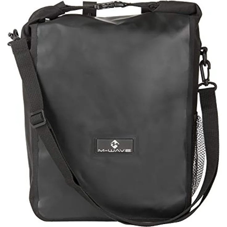 M-Wave Edmonton Seitentasche, schwarz, 26 x 13 x 47 cm – Bild 2