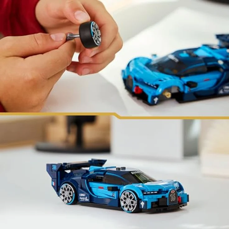 LEGO Speed Champions Bugatti Vision Gran Turismo, Modellbau mit sammelbarer Minifigur, für Jungen ab 9 Jahren und Motorsportfans - 77253 – Bild 5