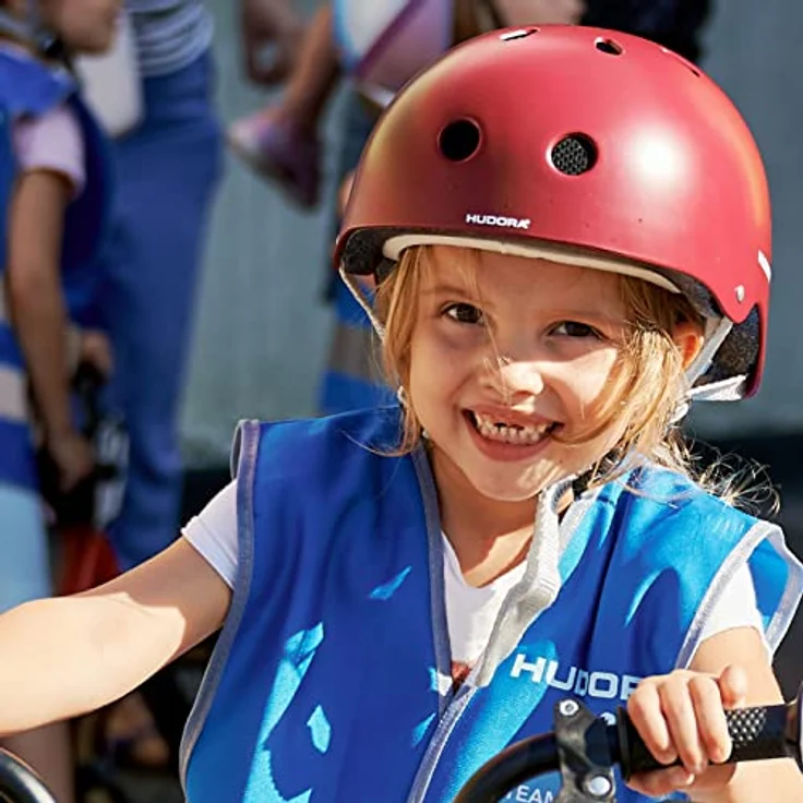 HUDORA Skaterhelm, Berry, Gr. 56-60, Kinderfahrradhelm mit stoßsicherer ABS-Schale und Air-Vent-Belüftungssystem – Bild 4