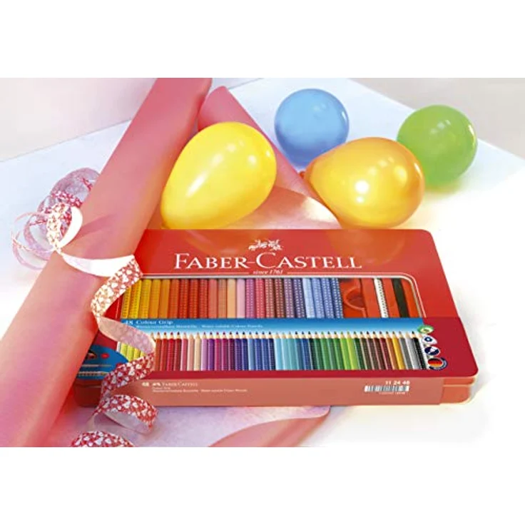Faber-Castell 112448 - Buntstift Colour Grip 48er Stück Metalletui – Bild 2