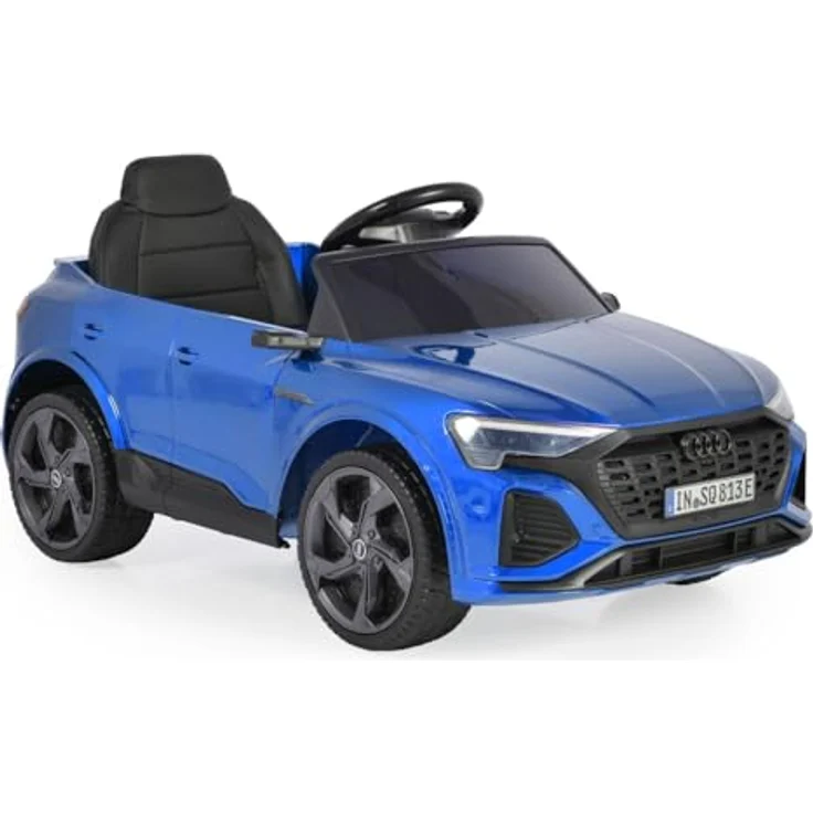Moni Audi SQ8 e-tron, Kinder Elektroauto (12 V) mit LED-Leuchten, Musik-Player, Fernbedienung, geeignet für 3-6 Jahre – Bild 2