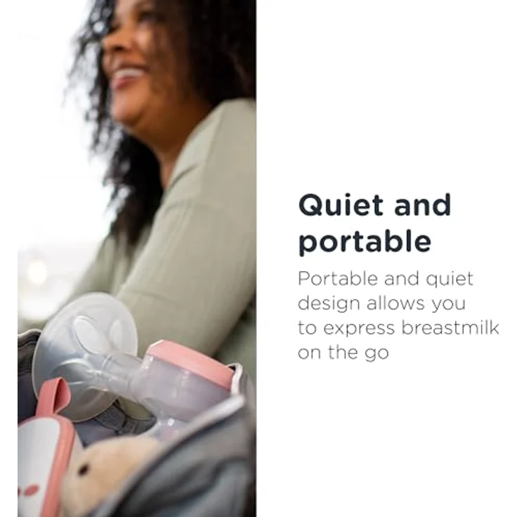 Tommee Tippee Made for Me Elektrische Einzel-Milchpumpe, Starke Saugkraft, Angenehmer, wiederaufladbar über USB, leise, tragbar, Express-Modi, samt Babyflaschen - Preisvergleich – Bild 5