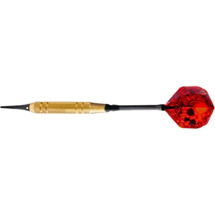 Karella Softdarts Großbox 24 St., Messingbarrel, Alushaft, 18g, 2 BA Kleingewinde, Schwarze Softspitze – Bild 3