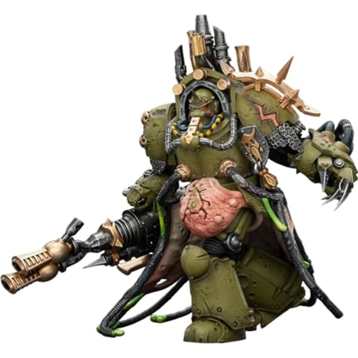 JOYTOY Warhammer 40,000 Actionfigur Death Guard Lord of Virulence, 14 cm mit Power Fist und Twin Plague Spewer – Bild 3