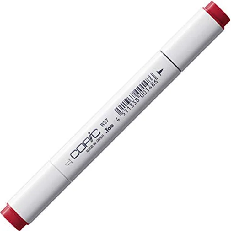 Copic Classic Marker Typ R - 37, Carmine, professioneller Layoutmarker mit dualem Spitzensystem, umweltfreundlich und schnelltrocknend