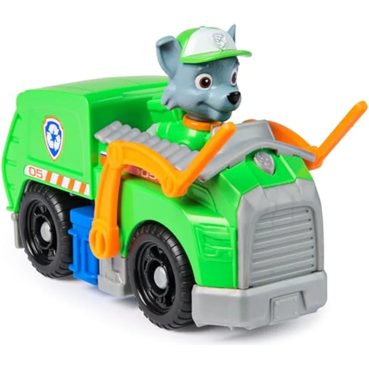 Spin Master PAW Patrol Spielzeug-Auto Rocky, Recycling-Truck mit enthaltenem Rocky-Figur, aus recyceltem Kunststoff – Bild 4