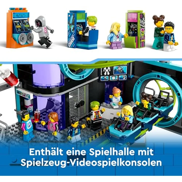 LEGO City Achterbahn mit Roboter-Mech, Spielzeug-Vergnügungspark, für Jungen und Mädchen ab 8 Jahren, Geschenk für kreative Kinder 60421 – Bild 5