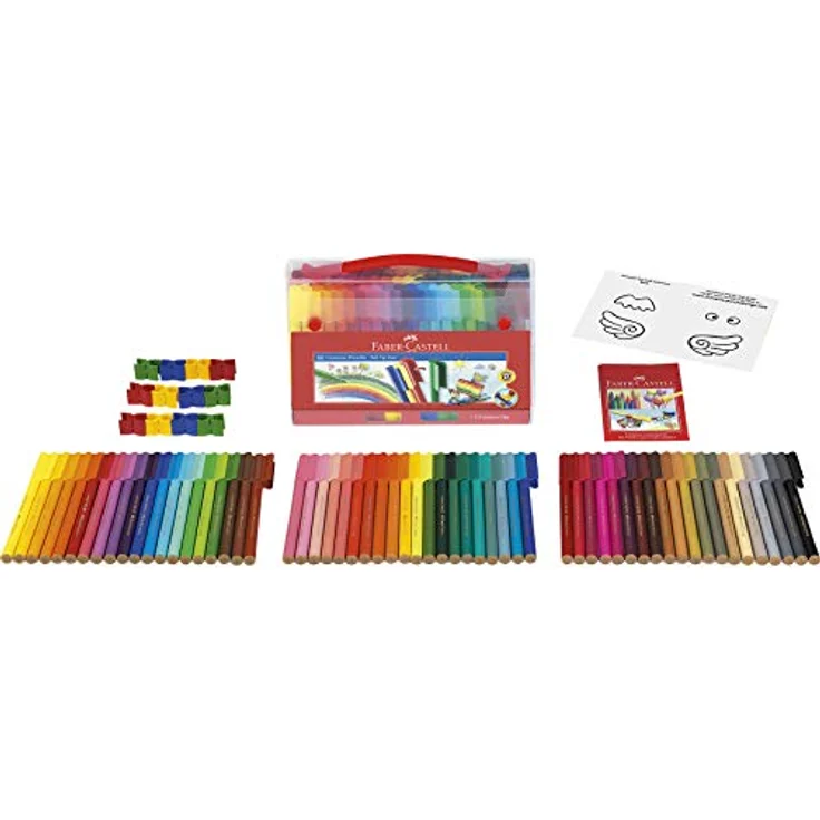 Faber-Castell 155560 - Filzstifte Connector in Koffer, 60-teilig - Preisvergleich – Bild 3