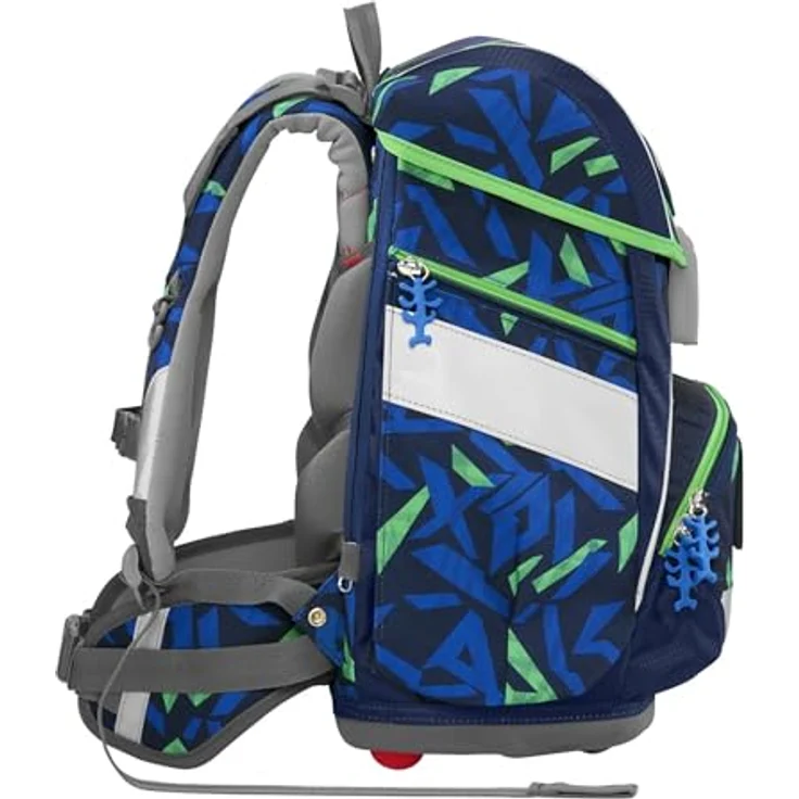 Step by Step Schulranzen-Set 2IN1 Plus "Soccer Ben" 6-teilig, ergonomischer Tornister, höhenverstellbar mit Hüftgurt, 19L, blau-grün – Bild 4