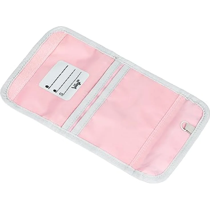 Baagl Brustbeutel Kinder, Geldbörse für Mädchen & Jungen, Mini Portemonnaie mit Münzfach, Waschbär Design, 14,5 x 8,5 cm – Bild 2