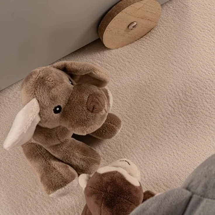 Paco Home Teppich Kinderzimmer, 160x220 cm, Creme, weich und rutschfest, geeignet für Fußbodenheizung – Bild 3