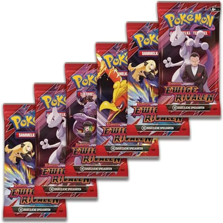 Pokémon Pokémon-Sammelkartenspiel: Boosterbundle Karmesin & Purpur – Ewige Rivalen, 6 Boosterpacks mit 10 Karten pro Pack – Bild 5