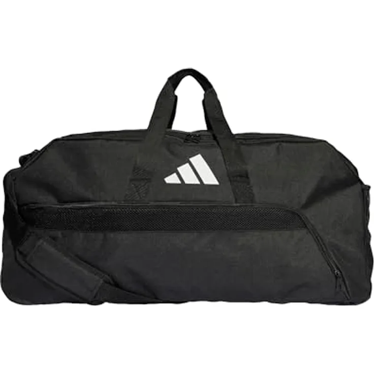 adidas Sportswear Sporttasche TIRO L DUFFLE L BLACK/WHITE, Kindersporttasche mit U-förmigem Reißverschluss und Mesh-Fach